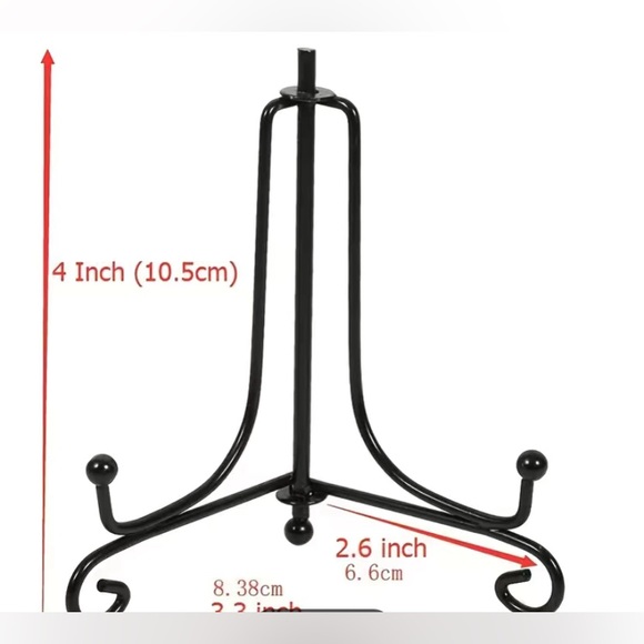 NWT 2pcs 4" Foldable Iron Display Stand - Picture 6 of 8